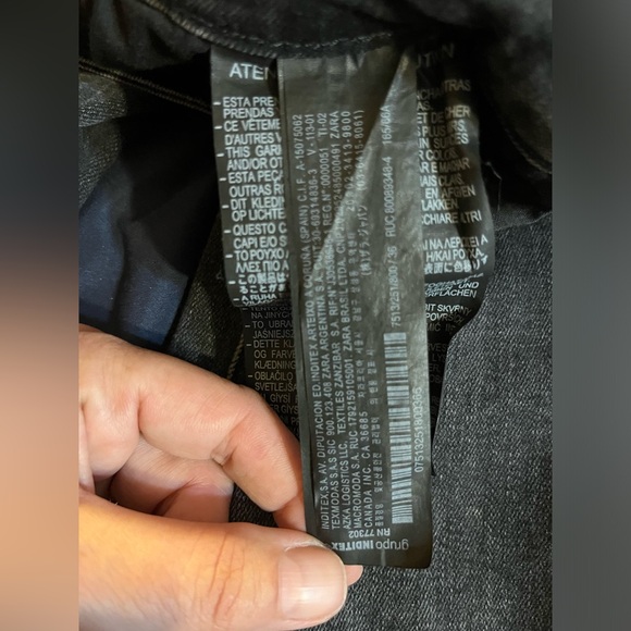 ZARA The Skinny In Pearl Black Jeans Size 4 - Picture 6 of 8